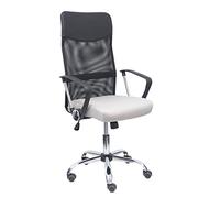 Piqueras y Crespo Silla de oficina Gontar Respaldo malla negro Asiento gris claro