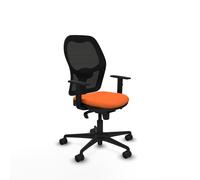 PIQUERAS Y CRESPO Silla de oficina Jorquera, Tela Naranja y Malla Negro