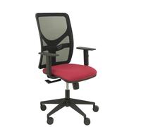 Silla Motilla malla negra asiento bali granate brazo regulable