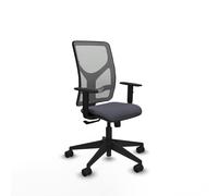 PIQUERAS Y CRESPO Silla de oficina Motilla con mecanismo Sincro, Tela Gris oscuro y Malla Gris