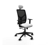 PIQUERAS Y CRESPO Silla de oficina Motilla Sincro/Traslack Blanco/Negro