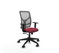 PIQUERAS Y CRESPO Silla de oficina Motilla Sincro/Traslack Granate y Gris