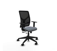 PIQUERAS Y CRESPO Silla de oficina Motilla Sincro/Traslack Gris/Negro