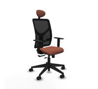 PIQUERAS Y CRESPO Silla de oficina Motilla Sincro/Traslack Marrón y Negro
