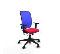 PIQUERAS Y CRESPO Silla de oficina Motilla Sincro/Traslack Rojo y Azul