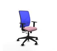 PIQUERAS Y CRESPO Silla de oficina Motilla Sincro/Traslack Rosa y Azul