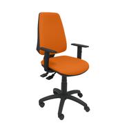 PIQUERAS Y CRESPO Silla Elche con mecanismo asíncrono, brazos regulables y tejido Bali naranja