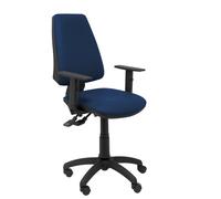 PIQUERAS Y CRESPO Silla Elche con Mecanismo Asíncrono y Brazos Regulables, Azul Marino