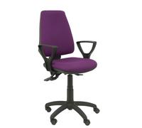 PIQUERAS Y CRESPO Silla Elche con Mecanismo Asíncrono y Brazos Fijos, Morado