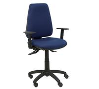PIQUERAS Y CRESPO Silla Elche con mecanismo asíncrono y brazos regulables, Azul marino