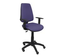 PIQUERAS Y CRESPO Silla Elche con mecanismo de contacto permanente y brazos 1D en azul claro