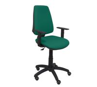PIQUERAS Y CRESPO Silla Elche con Mecanismo de Contacto Permanente y Brazos Regulables Verde Esmeralda