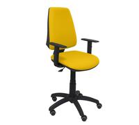 Silla Elche CP bali amarillo brazos regulables ruedas de parqué