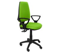 PIQUERAS Y CRESPO Silla Elche con mecanismo asíncrono, tapizado en tela color Pistacho y brazos fijos