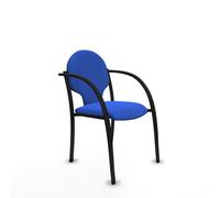 PIQUERAS Y CRESPO Silla Hellín Azul con Brazos Fijos