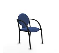 PIQUERAS Y CRESPO Silla Hellín Azul marino con brazos fijos