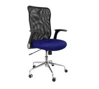 Piqueras y Crespo Silla de oficina Minaya 4031 Ergonómica Respaldo malla negro Asiento 3D azul