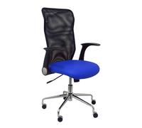 PIQUERAS Y CRESPO Silla Minaya con mecanismo basculante, asiento azul y respaldo negro