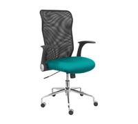 PIQUERAS Y CRESPO Silla Minaya con mecanismo basculante, brazos abatibles y asiento turquesa
