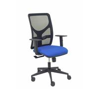 PIQUERAS Y CRESPO Silla Motilla con Mecanismo Sincro, Asiento Azul y Respaldo Negro