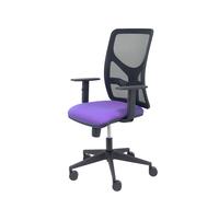 PIQUERAS Y CRESPO Silla Motilla con Mecanismo Sincro, Asiento Lila y Respaldo Negro