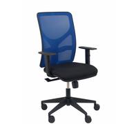 Silla Motilla malla azul asiento bali negro brazo regulable