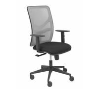 Silla Motilla malla gris asiento bali negro brazo regulable