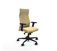 PIQUERAS Y CRESPO Sillón Albacete con mecanismo Sincro, Similpiel Crema