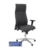 PIQUERAS Y CRESPO Sillón Albacete con Mecanismo Sincro y Tela Gris Oscuro