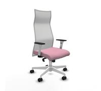 PIQUERAS Y CRESPO Sillón Albacete Rosa y Blanco con Mecanismo Sincro