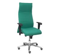 PIQUERAS Y CRESPO Sillón Albacete XL con Mecanismo Sincro y Tela Verde Esmeralda