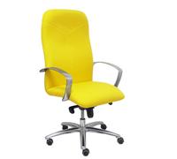 PIQUERAS Y CRESPO Sillón Caudete Amarillo con Mecanismo Basculante y Base de Aluminio