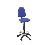 Piqueras y Crespo Taburete Aýna Bali ergonómico regulable aro reposapiés y ruedas parquet Azul