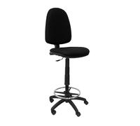 Piqueras y Crespo Taburete Aýna Bali Ergonómico, regulable en altura y aro reposapiés Negro