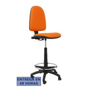 PIQUERAS Y CRESPO Taburete Aýna Naranja Similpiel