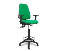 Piqueras y Crespo – Taburete Elche S Bali – Brazos regulables – Verde