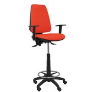 Piqueras y Crespo – Taburete Elche S Bali – Brazos regulables – Naranja oscuro