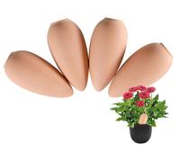 Piquetas de riego de terracota, juego de 4 unidades, sistema automático de riego para plantas, apto para interiores y exteriores