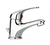 Piralla Roma - Grifo monomando para lavabo, acabado cromado con desagüe desplegable incluido