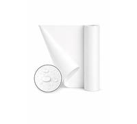 Pireto Larrey - Rollo Mantel Papel Impermeable | 1x100 Metros | Impermeable y Resistente a Líquidos | Corte Fácil a Medida | Ideal para Eventos y Hostelería | Uso Profesional o Doméstico (Blanco)