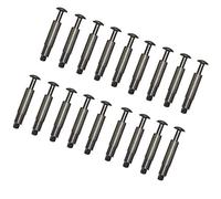 PisciHogar Tornillo de Anclaje para Lona, cobertor de Piscina. 100% INOX (Acero-Aluminio) y escamoteable MONOBLOC. Pack de: (18 Uds)