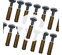 PisciHogar | Tornillos de Anclaje para Cobertor, Lona, Cubierta de Piscina | Incluye Tornillo de Acero INOX + Taco latón + “Expansor” Allen de Acero INOX | Ø 10 mm | Pack de (14 Uds)