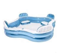 Intex Pools Piscina hinchable con asientos 229x229x66 cm Blanco 990 litros