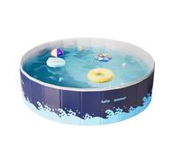 Piscina de Chapoteo para Niños Plegable Ahorraespacio Gran Capacidad | Piscinas Infantiles Plegable Gran Capacidad Jardín Patio Estanque Vacacional Patio Trasero