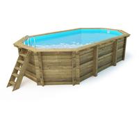 Piscina de madera "havana" 7.57 x 4.07 x 1.44 m
