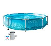 Piscina desmontable circular Beachside Intex 4485L con depuradora 1250L/h +6A azul Ø305x76 cm