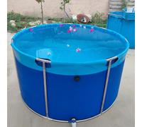 Piscina Desmontable con Marco Piscina Redonda De Acero Inoxidable sobre El Suelo, Juego De Piscinas para Exteriores con Grifo De Drenaje, Estanques De Peces(923L/244GAL - 1.4X0.6M (D X H))