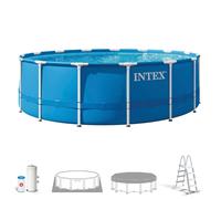 Piscina desmontable intex metal frame 4,6 metros con depuradora cartucho