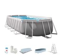 Piscina desmontable ovalada prism frame intex 6 metros con depuradora de cartucho