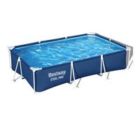 Piscina desmontable rectangular Bestway Splash FP de PVC azul 400x211x81 cm con depuradora incluida tipo I de 1.249 L/h y capacidad 5.700 L para jardín